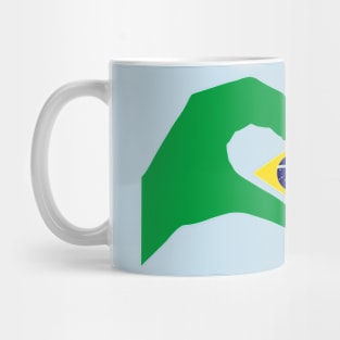 We Heart Brazil Patriot Flag Series Mug